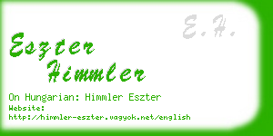 eszter himmler business card